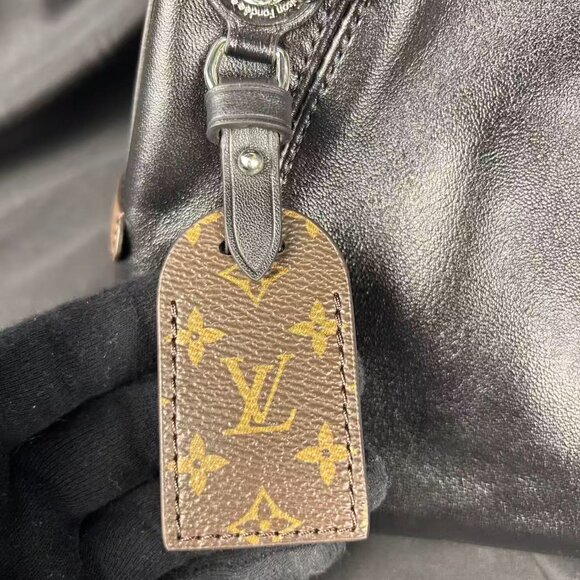 ouis Vuitton Vibe BB Bag Black Monogram Canvas & Leather with Box and Dust Bag - Picture 9 of 16